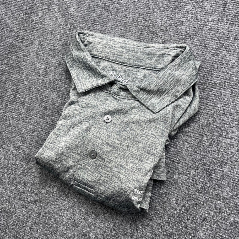 Oxford America Golf Performance Ritz Carlton Gray Space Dye Polo Shirt
